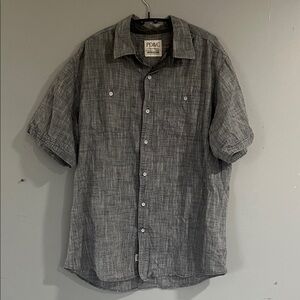 PD&C Charcoal/Gray  Button Down Shirt Large